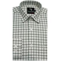 Checks Green Shirt : Business