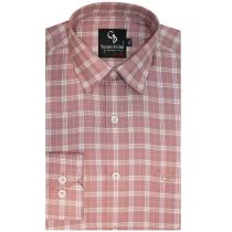 Checks Peach Shirt : Business