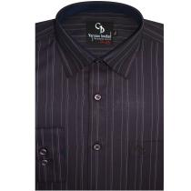 Stripes Navy Blue Shirt : Business
