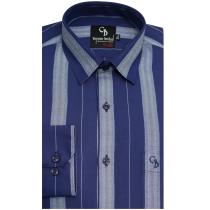 Stripes Dark Blue Shirt : Business