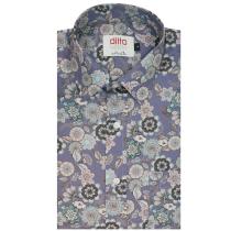Print Blue Shirt : Ditto