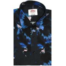 Print Navy Blue Shirt : Ditto