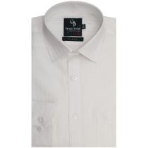 Self Design White Shirt : Business