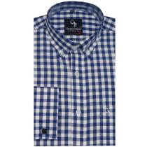 Checks Blue Shirt : Business