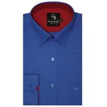 Plain Dark Blue Shirt : Business