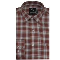 Checks Maroon Shirt : Business
