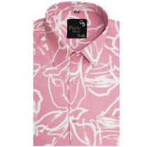 Print Peach Shirt : Party
