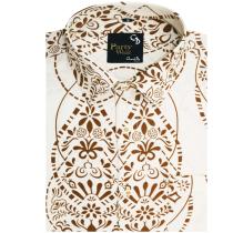Print Cream Shirt : Party