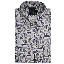 Print Cream Shirt : Party