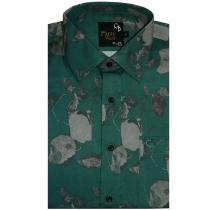 Print Green Shirt : Party