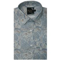 Print Gray Shirt : Party