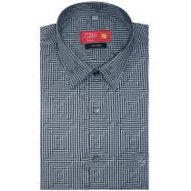 Checks Navy Blue Shirt : Business