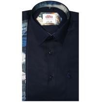 Combination Navy Blue Shirt : Ditto