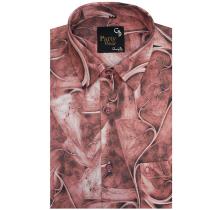 Print Rust Shirt : Party