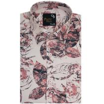 Print Peach Shirt : Party