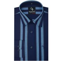 Stripes Dark Blue Shirt : Business
