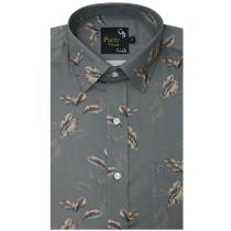 Print Gray Shirt : Party