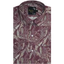 Print Maroon Shirt : Party