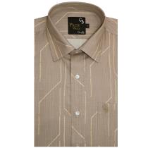 Print Brown Shirt : Party