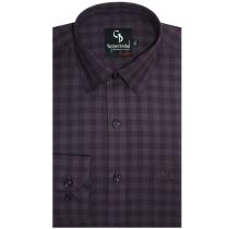 Checks Maroon Shirt : Business