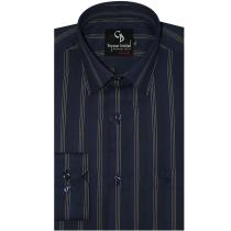 Stripes Navy Blue Shirt : Business
