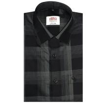 Checks Black Shirt : Ditto