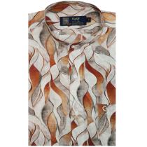 Print Rust Shirt : Party