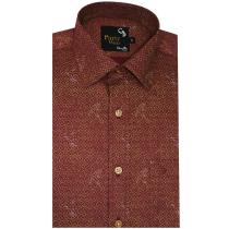 Print Maroon Shirt : Party