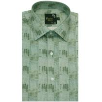 Print Green Shirt : Party