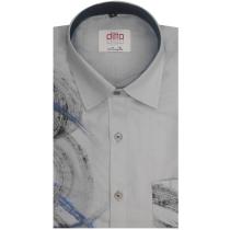 Handpainted Gray Shirt : Ditto