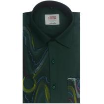 Handpainted Green Shirt : Ditto