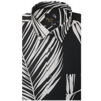 Print Blue Shirt : Party