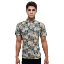 Print Khakhi Shirt : Regular