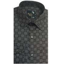 Print Brown Shirt : Party