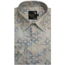 Print Green Shirt : Party