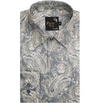 Print Gray Shirt : Party