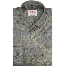 Print Gray Shirt : Ditto