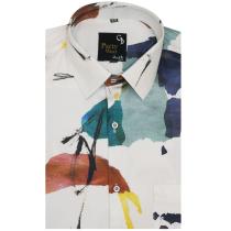 Print Maroon Shirt : Party