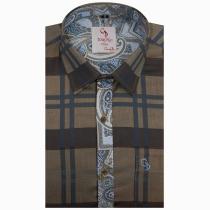 Combination Brown Shirt : Party