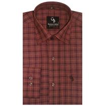 Checks Maroon Shirt : Business