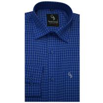 Checks Blue Shirt : Business