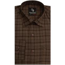 Checks Brown Shirt : Business