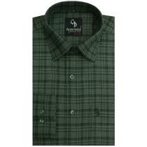 Checks Green Shirt : Business