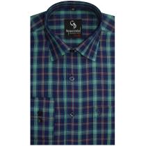 Checks Blue Shirt : Business