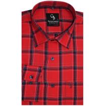 Checks Red Shirt : Business