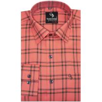 Checks Peach Shirt : Business