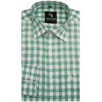 Checks Green Shirt : Business