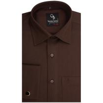 Self Design Brown Shirt : Business