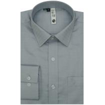 Self Design Gray Shirt : Slim