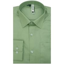 Self Design Green Shirt : Slim